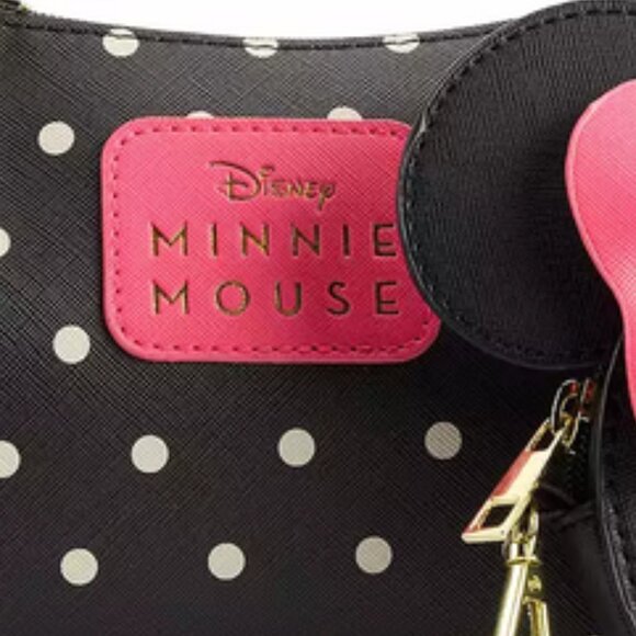 Disney Minnie Mouse Crossbody Bag with Detachable Coin Pouch - Collectible Gifts - Picture 6 of 7